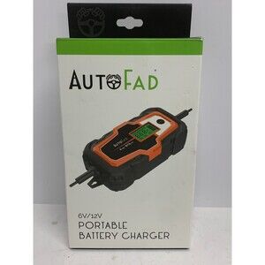 Autofad 6v/12v portable battery charger